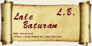 Lale Baturan vizit kartica